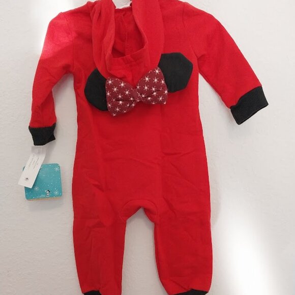 Disney: Minnie Mouse Christmas Romper - Picture 6 of 9